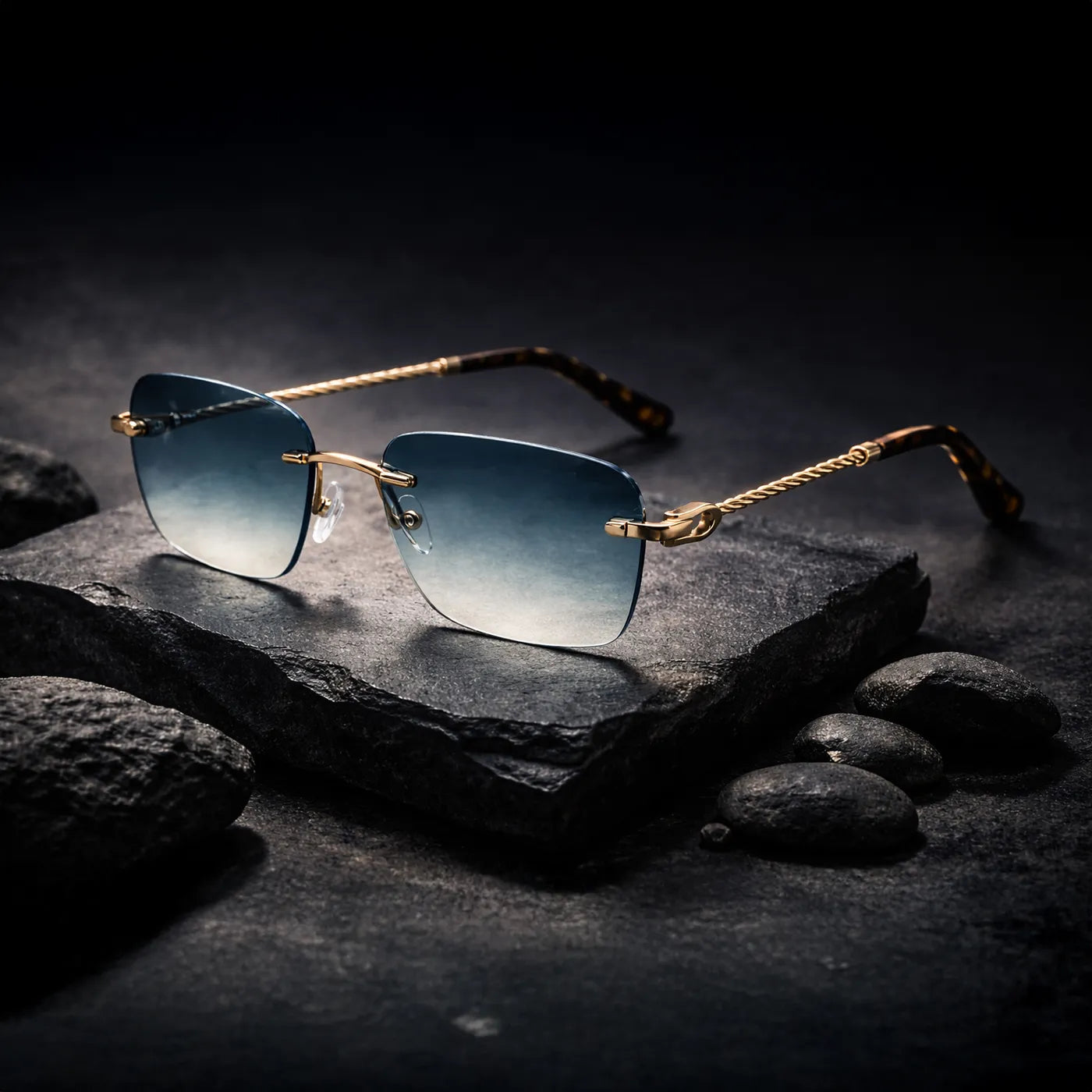 Une monture solaire emblématique, signature du style Azuelos.