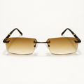 Lunettes de soleil mixtes Azuelos FUYUM C5, verres ambrés dégradés, vue de face.