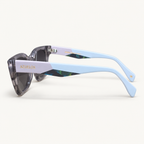Kent C9 Azuelos — profil gauche, branche bleu ciel et lilas avec insert coloré