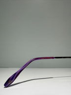 SHIZO C4, détail de la référence et des dimensions 56–18–140 gravées sur l’embout marbré violet