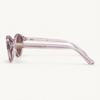 Solaire Azuelos lilas transparente — profil et signature
