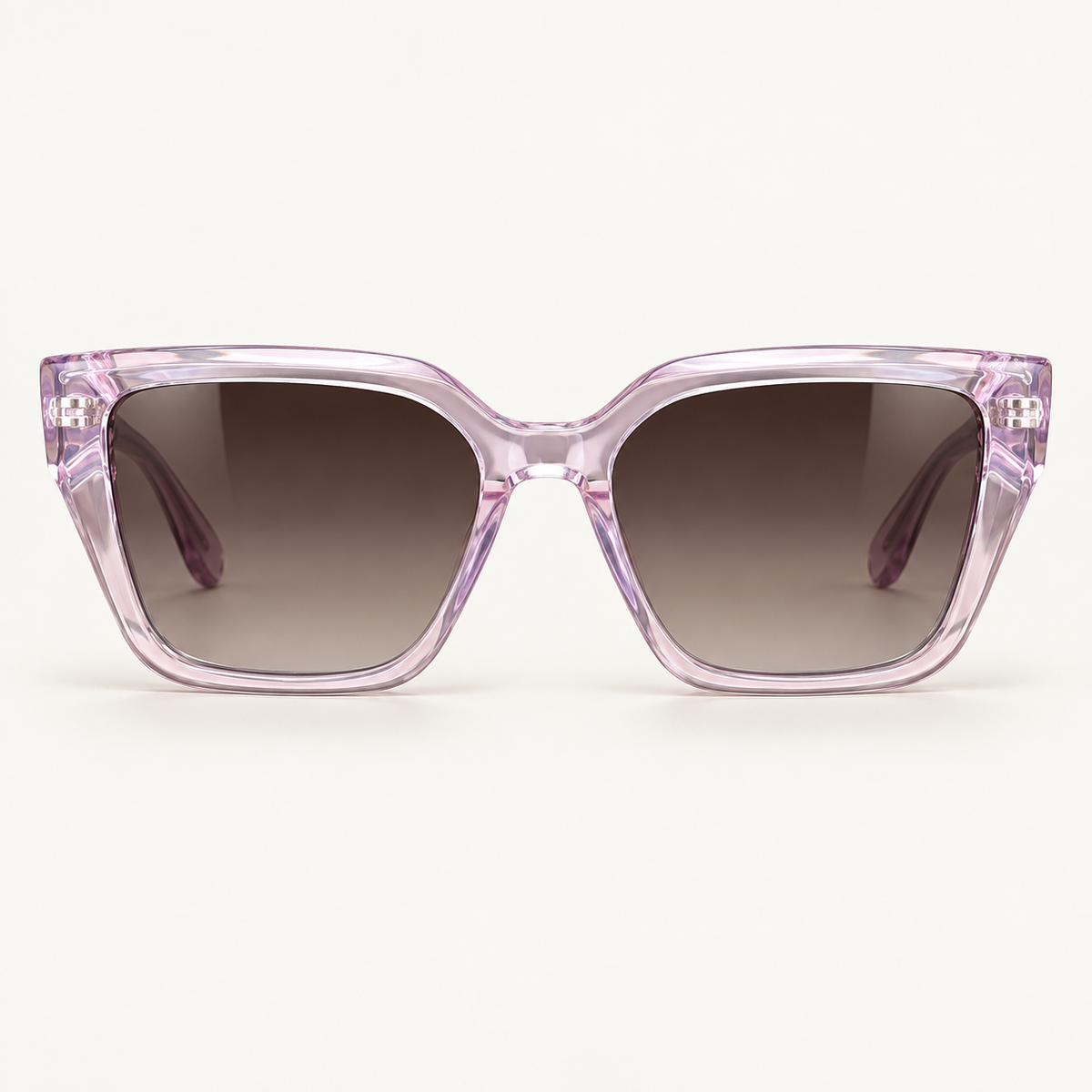 Nora C4 Azuelos rose transparente — vue de face, verres dégradés